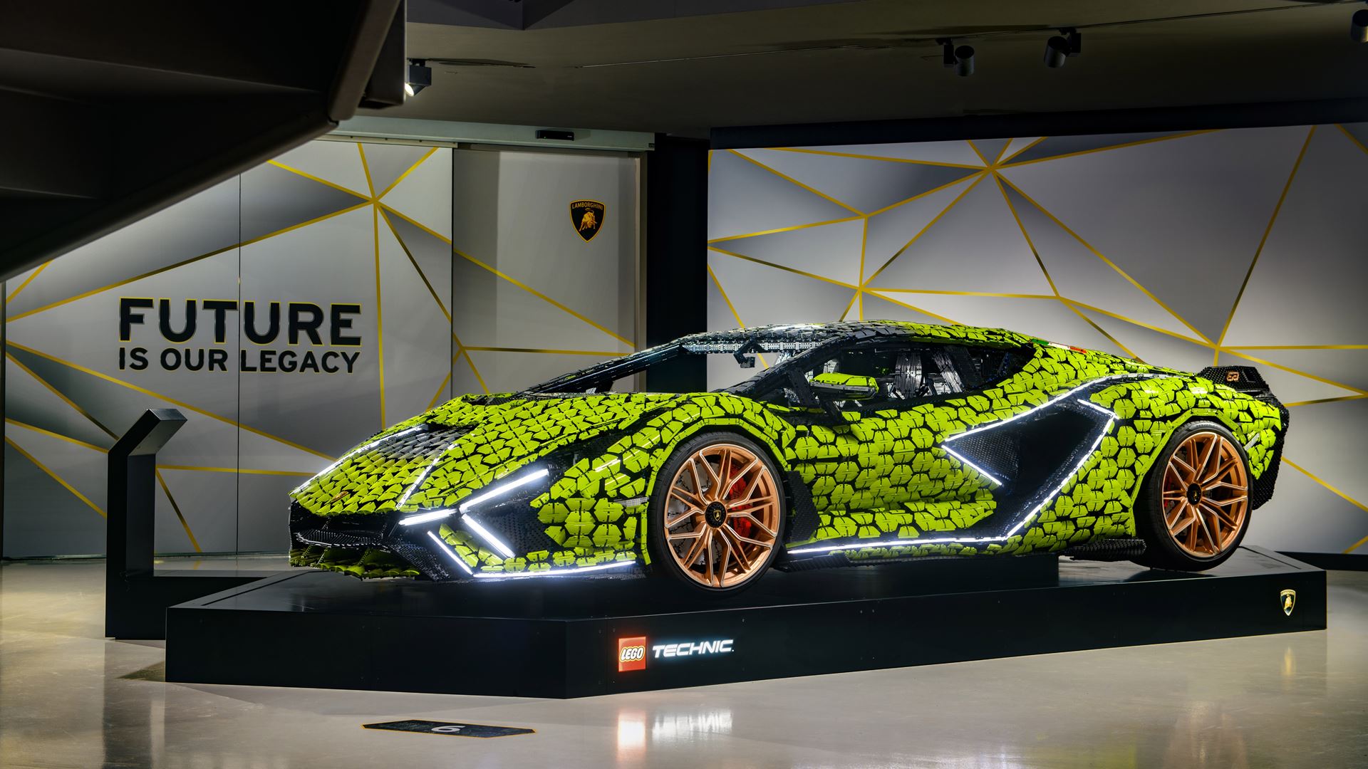LEGO Technic model of the Lamborghini Sián