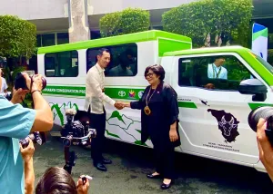 Toyota donates a Tamaraw for the Tamaraw Conservation Project of the Department of Environment and Natural Resources